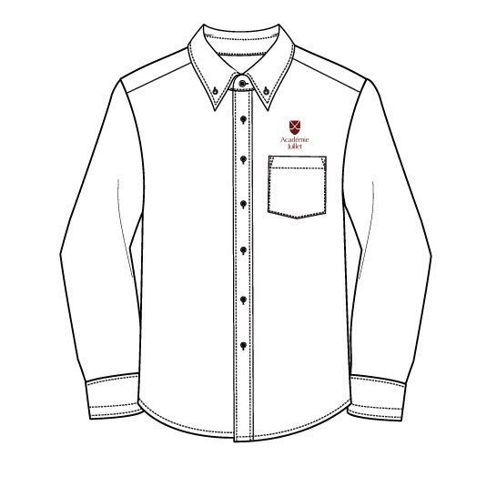 AJ650 - Chemise blanche manches longues