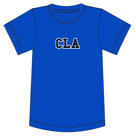 CLA145RO - T-Shirt de sport dry fit royal (Disponible année scolaire 2025-2026)