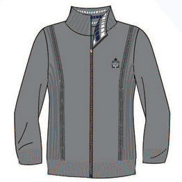 MJ118 - Veste grise charbon avec fermeture éclair