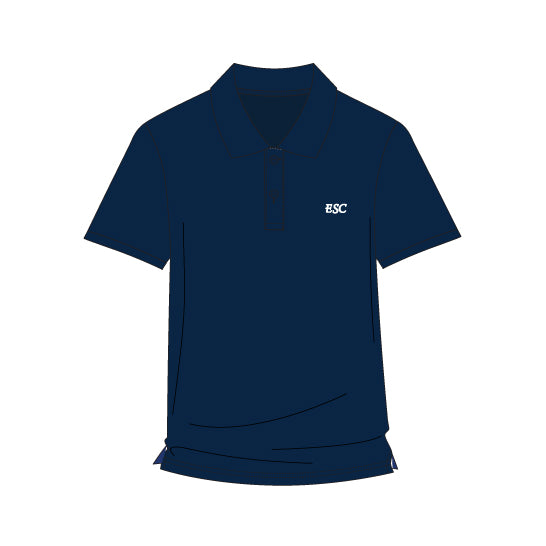 ESC610NL - Polo marine dry-fit avec logo 50e.
